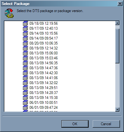 DTS packages