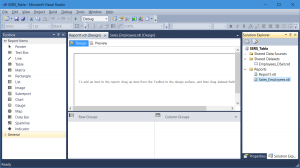 No Report Data Tab in SSRS